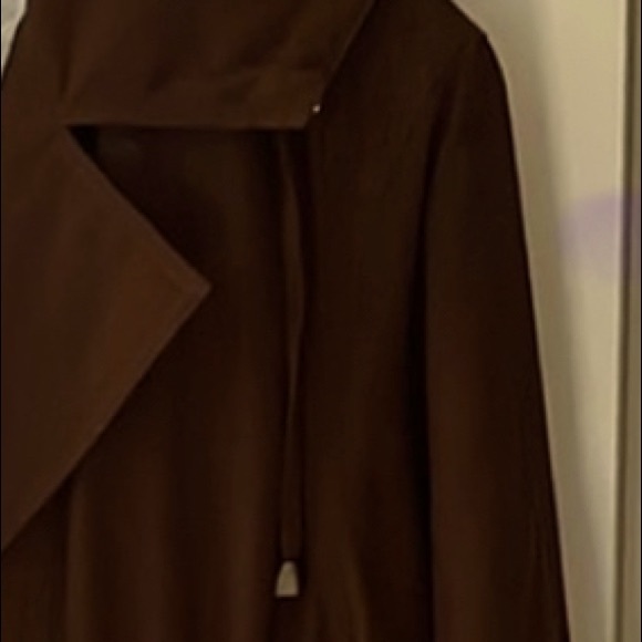 NEIMAN MARCUS WOMENS SIZE MEDIUM BROWN COAT WITH HOOD & REMOVABLE LINING - Picture 5 of 11